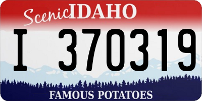 ID license plate I370319