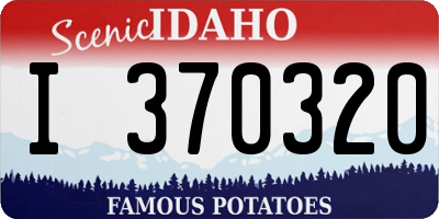 ID license plate I370320