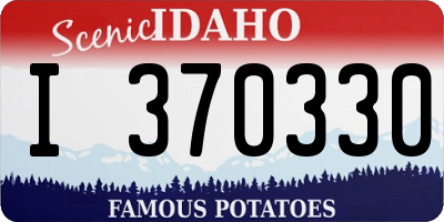 ID license plate I370330