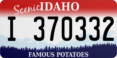 ID license plate I370332