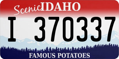 ID license plate I370337