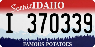 ID license plate I370339