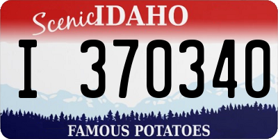 ID license plate I370340