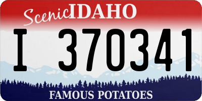 ID license plate I370341