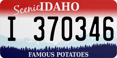 ID license plate I370346
