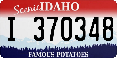 ID license plate I370348