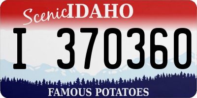 ID license plate I370360