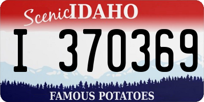 ID license plate I370369