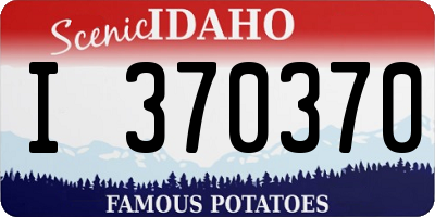 ID license plate I370370