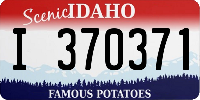 ID license plate I370371