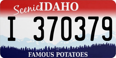 ID license plate I370379