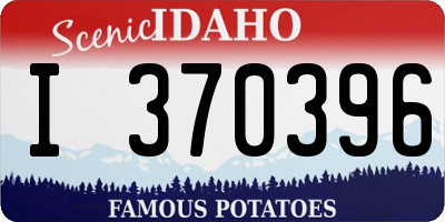 ID license plate I370396