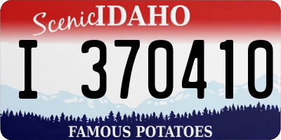 ID license plate I370410