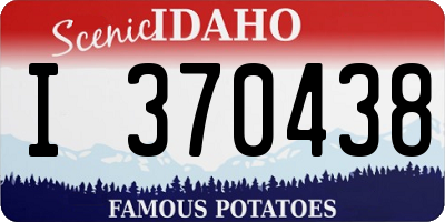 ID license plate I370438