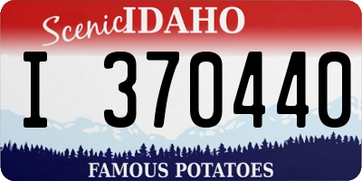 ID license plate I370440