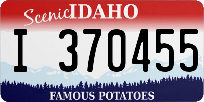 ID license plate I370455