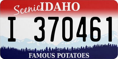 ID license plate I370461