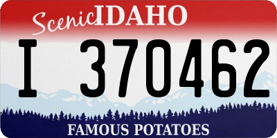 ID license plate I370462