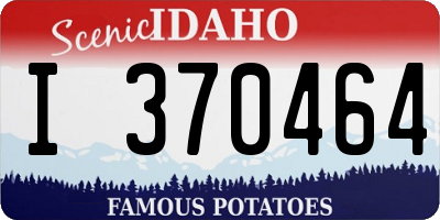 ID license plate I370464