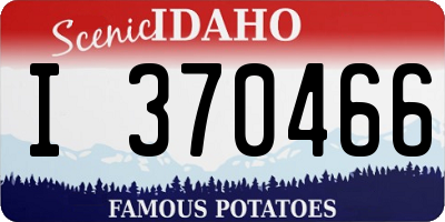 ID license plate I370466