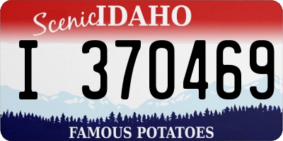 ID license plate I370469