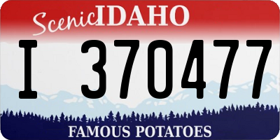 ID license plate I370477
