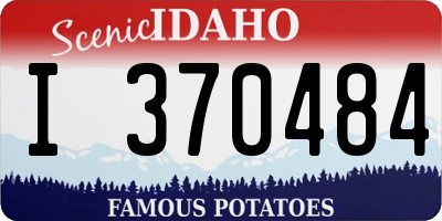 ID license plate I370484