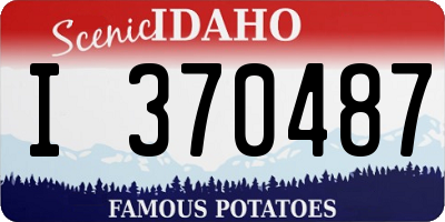 ID license plate I370487