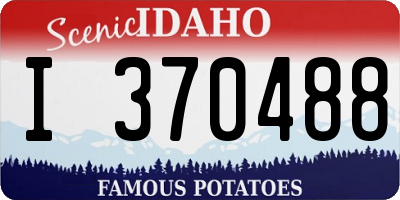 ID license plate I370488