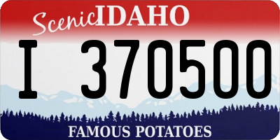 ID license plate I370500