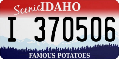 ID license plate I370506
