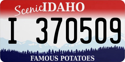 ID license plate I370509