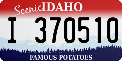 ID license plate I370510
