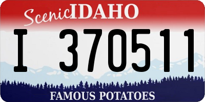 ID license plate I370511