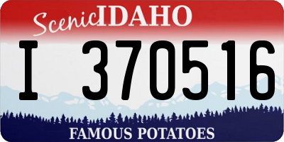 ID license plate I370516