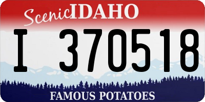 ID license plate I370518