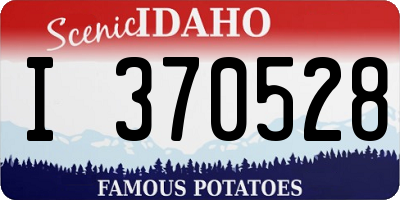 ID license plate I370528