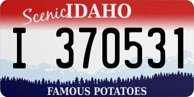 ID license plate I370531