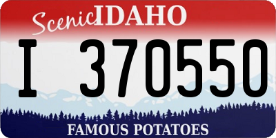 ID license plate I370550