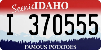 ID license plate I370555