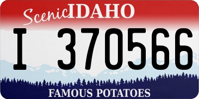 ID license plate I370566