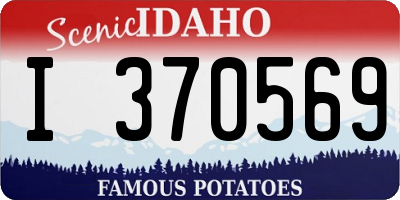ID license plate I370569