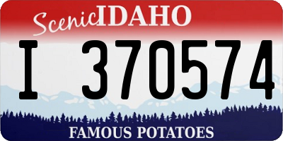 ID license plate I370574