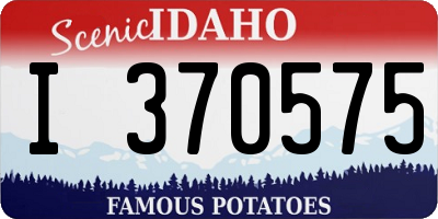 ID license plate I370575