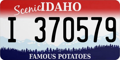 ID license plate I370579