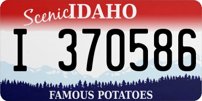 ID license plate I370586