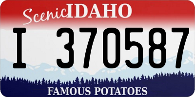 ID license plate I370587