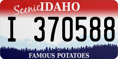 ID license plate I370588