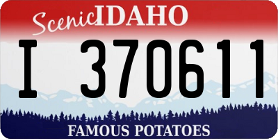 ID license plate I370611