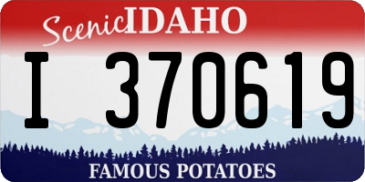 ID license plate I370619